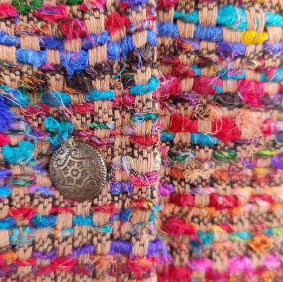 Multicolor Vintage Rainbow Vest - Picture 2 of 5